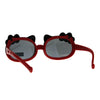 Childern Size Kitty Ear Whisker Flip Up Lens Girls Sunglasses