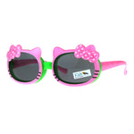 Childern Size Kitty Ear Whisker Flip Up Lens Girls Sunglasses