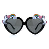 Children Size Girls Rainbow Unicorn Heart Shape Sunglasses