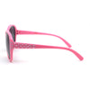 Child Size Girls Sparkling Engraving Plastic Butterfly Sunglasses