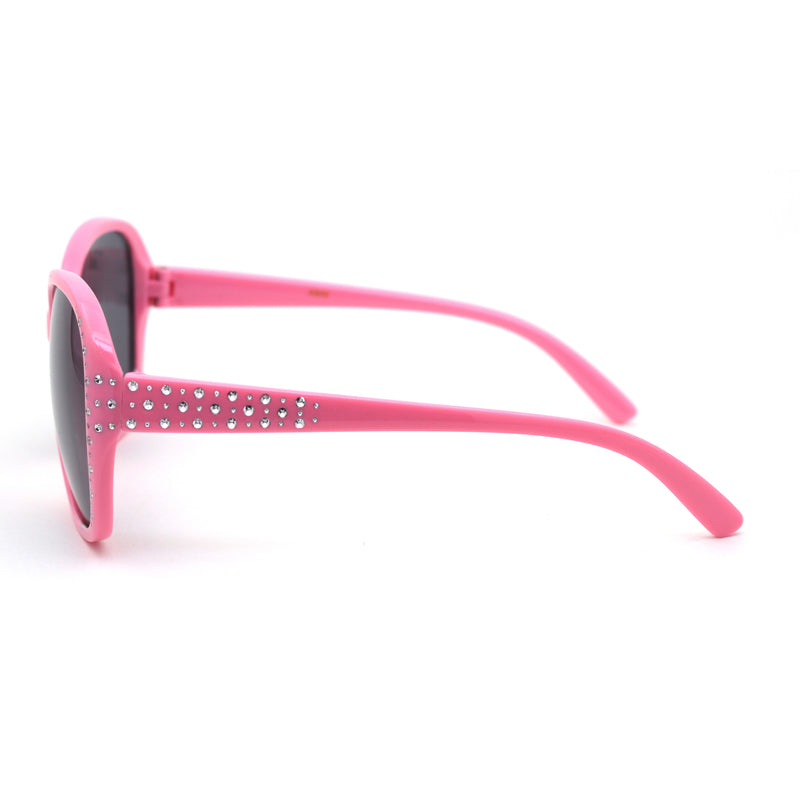 Child Size Girls Sparkling Engraving Plastic Butterfly Sunglasses