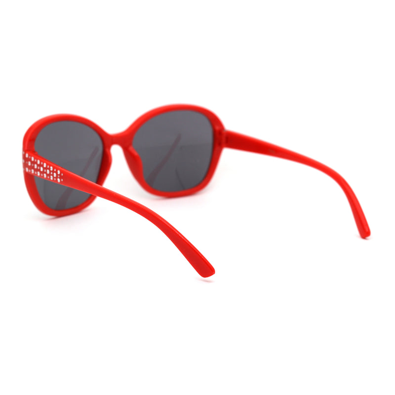 Child Size Girls Sparkling Engraving Plastic Butterfly Sunglasses