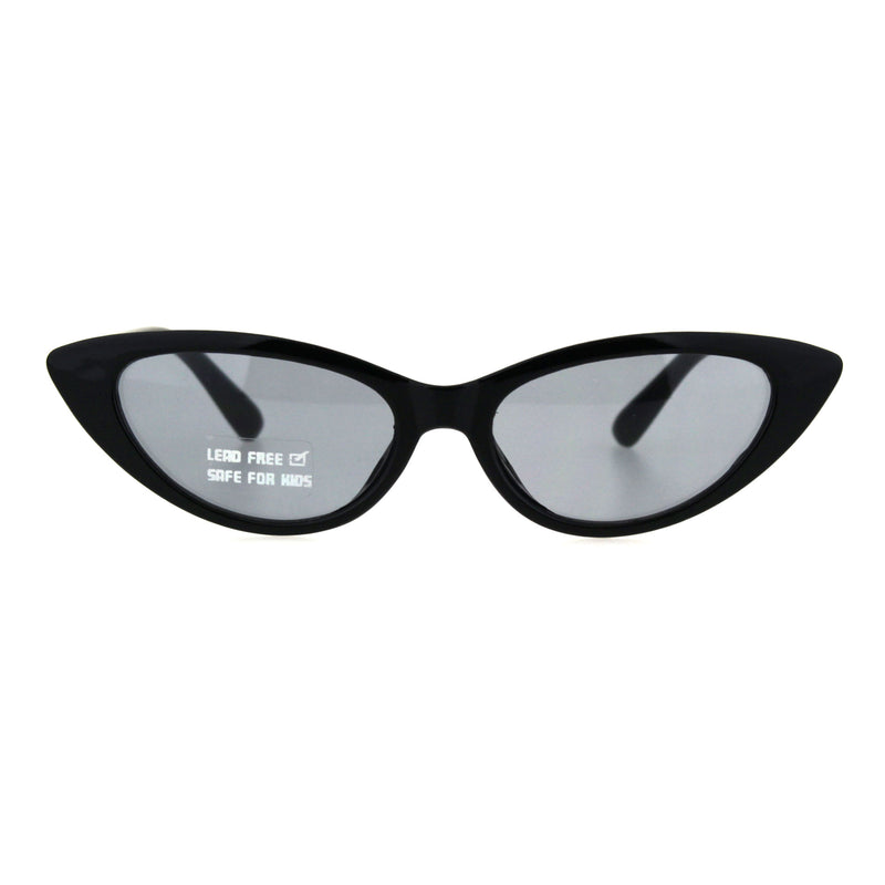 Child Size Girls Mod Gothic Cat Eye Retro Plastic Sunglasses