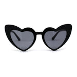 Girls Kid Size Plastic Love Heart Shape Cat Eye Sunglasses