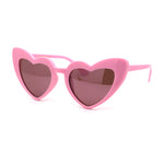 Girls Kid Size Plastic Love Heart Shape Cat Eye Sunglasses