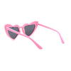 Girls Kid Size Plastic Love Heart Shape Cat Eye Sunglasses