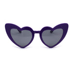 Girls Kid Size Plastic Love Heart Shape Cat Eye Sunglasses