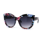 Girls Kid Size Thick Plastic Round Circle Lens Cat Eye Sunglasses