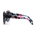 Girls Kid Size Thick Plastic Round Circle Lens Cat Eye Sunglasses