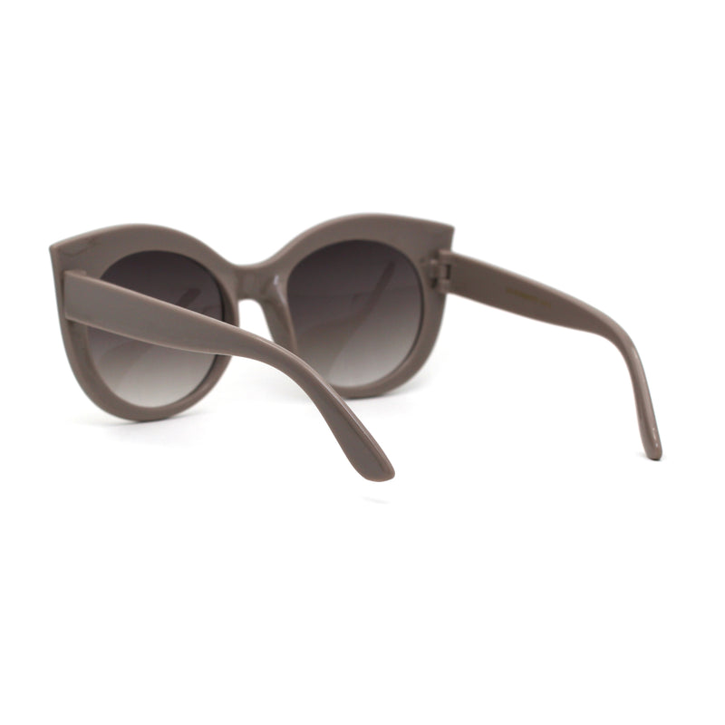 Girls Kid Size Thick Plastic Round Circle Lens Cat Eye Sunglasses