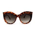 Girls Kid Size Thick Plastic Round Circle Lens Cat Eye Sunglasses