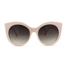 Girls Kid Size Thick Plastic Round Circle Lens Cat Eye Sunglasses