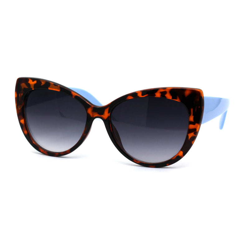 Girls Kid Size Thick Plastic Designer Style Large Cat Eye Sunglasses