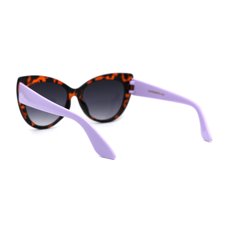 Girls Kid Size Thick Plastic Designer Style Large Cat Eye Sunglasses