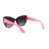 Girls Kid Size Thick Plastic Designer Style Large Cat Eye Sunglasses