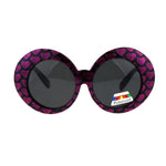 Polarized Childen Girls Mod Round Circle Oval Thick Plastic Fashion Sunglasses