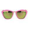 Girls Kids Size Colored Mirror Butterfly Cat Eye Designer Plastic Sunglasses