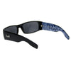 Locs Gangster Bandana Print Arm Classic Rectangular Cholo Sunglasses