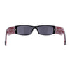 Locs Gangster Bandana Print Arm Classic Rectangular Cholo Sunglasses