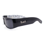 Locs Gangster Bandana Print Arm Classic Rectangular Cholo Sunglasses