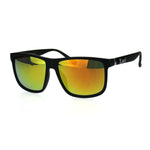 Locs Mens Hardcore Gangster Plastic Oversize Thin Plastic Horn Rim Sunglasses