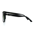 Locs Mens Hardcore Gangster Plastic Oversize Thin Plastic Horn Rim Sunglasses