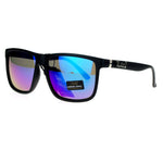 Locs Mens Hardcore Gangster Plastic Oversize Thin Plastic Horn Rim Sunglasses