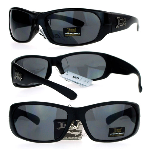 Locs All Black Classic Cholo Gangster Warp Biker Sunglasses