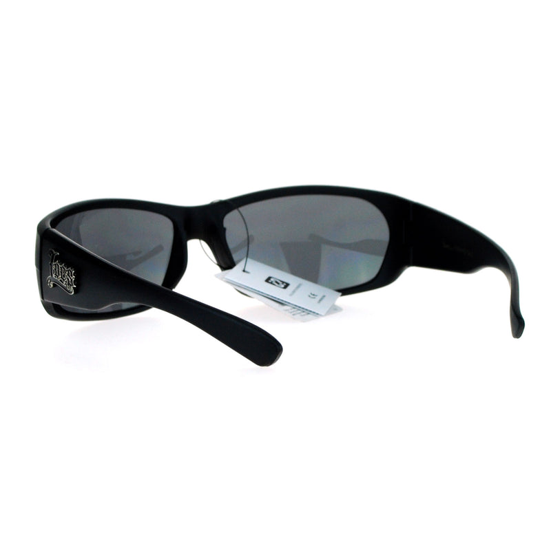 Locs All Black Classic Cholo Gangster Warp Biker Sunglasses