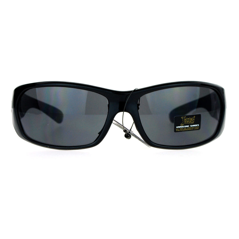 Locs All Black Classic Cholo Gangster Warp Biker Sunglasses