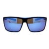 Locs Mens Oversize Rectangular Flat Top Gangster Plastic Sunglasses