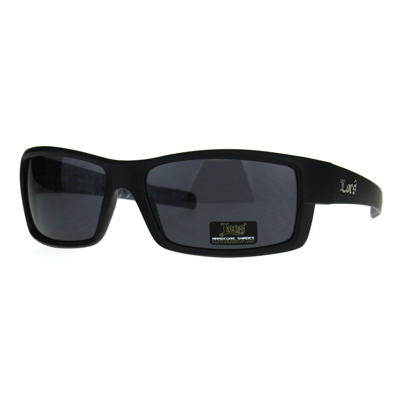 Locs Mens OG Rectangular Warp Cholo Gangster Plastic Sunglasses