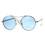 Pop Color Hippie Groovy Circle Round Lens Top Bridge Sunglasses