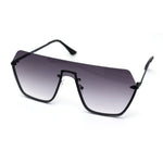 Oversize Luxury Robotic Shield Rimless Trendy Retro Sunglasses