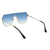 Oversize Luxury Robotic Shield Rimless Trendy Retro Sunglasses