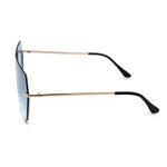 Oversize Luxury Robotic Shield Rimless Trendy Retro Sunglasses