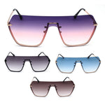 Oversize Luxury Robotic Shield Rimless Trendy Retro Sunglasses