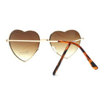 Metal Wire Rim Heart Shape Sunglasses (More Colors)