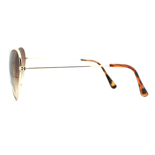 Metal Wire Rim Heart Shape Sunglasses (More Colors)