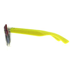 Girls Childern Size Horn Rim Glitter Bow Plastic Sunglasses