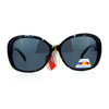 SA106 Antiglare Polarized Lens Oversize Butterfly Womens Sunglasses
