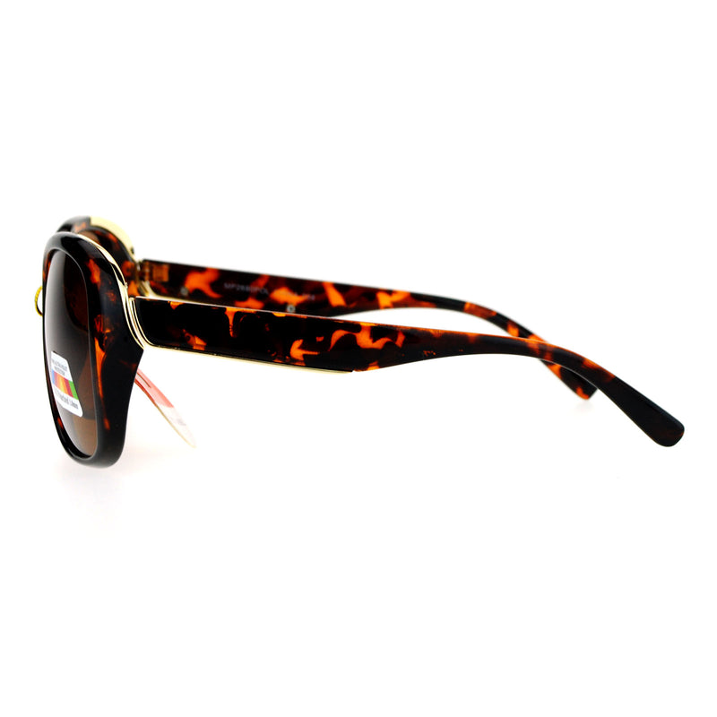 SA106 Antiglare Polarized Lens Oversize Butterfly Womens Sunglasses