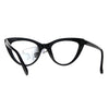 Womens Designer Goth Cat Eye Clear Lens Eye Glasses