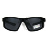 Nitrogen Mens Polarized Lens Sport Warp Plastic Sunglasses