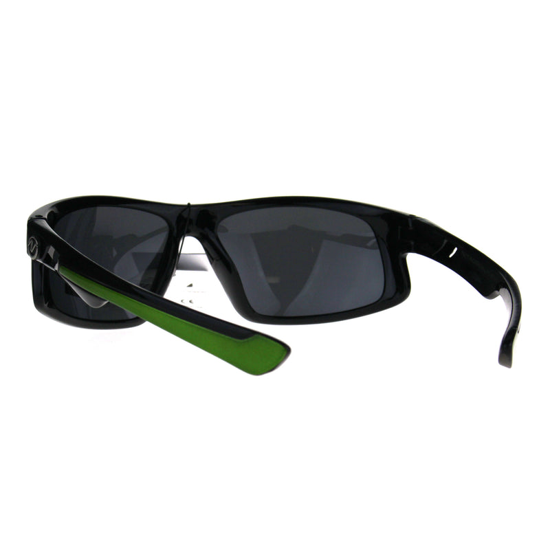 Nitrogen Mens Polarized Lens Sport Warp Plastic Sunglasses