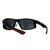 Nitrogen Mens Polarized Lens Sport Warp Plastic Sunglasses