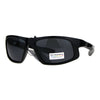 Nitrogen Mens Polarized Lens Sport Warp Plastic Sunglasses