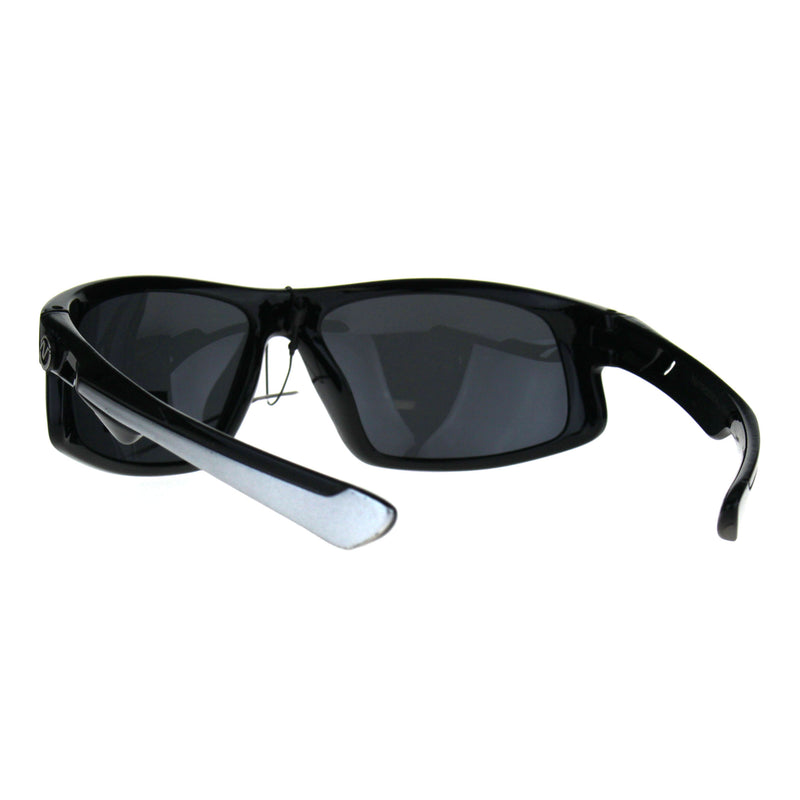 Nitrogen Mens Polarized Lens Sport Warp Plastic Sunglasses