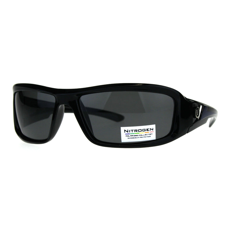 Polarized Futuristic Aerodynamic Warp Sport Mens Sunglasses