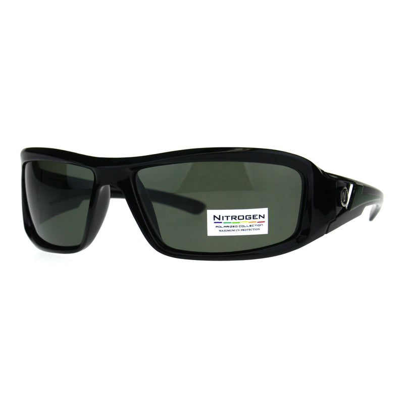Polarized Futuristic Aerodynamic Warp Sport Mens Sunglasses